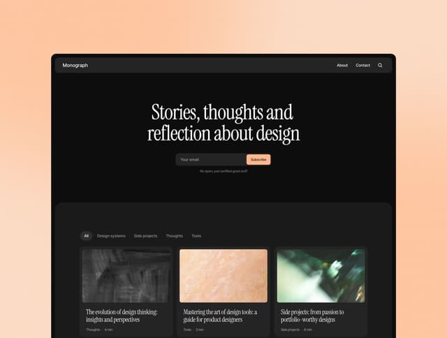 Monograph Blog ·