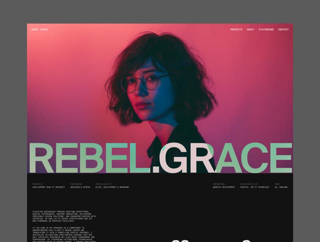 Rebel Grace - Portfolio Coded