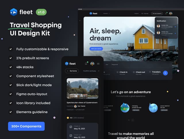 Fleet – Travel Shopping UI Kit