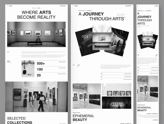 Galleria - Minimalist Art Exhibition