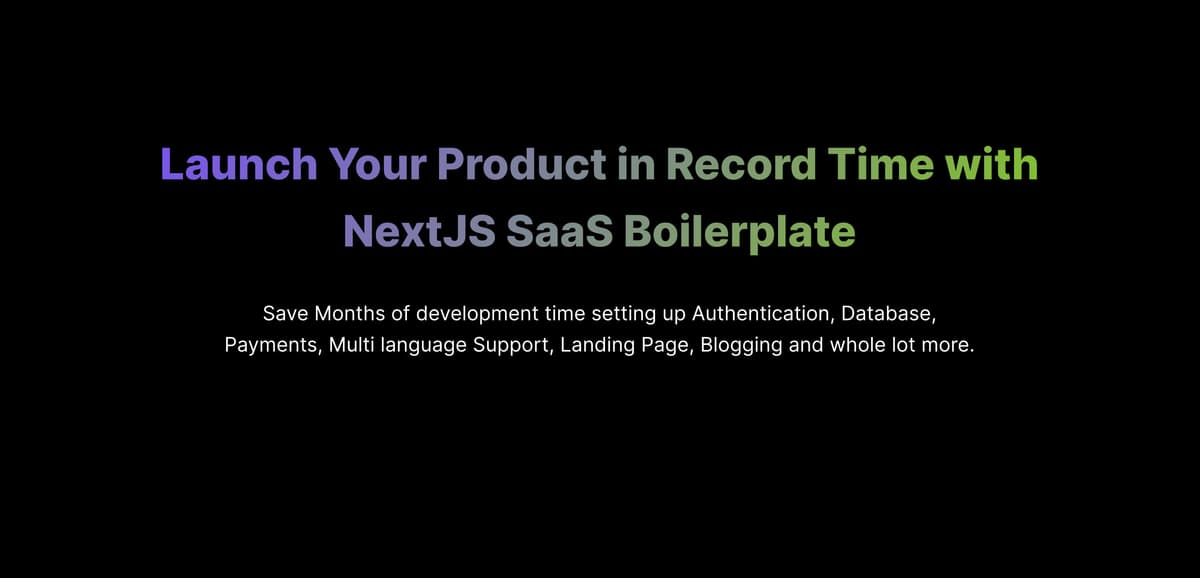Ship Apps Fast Boilerplate