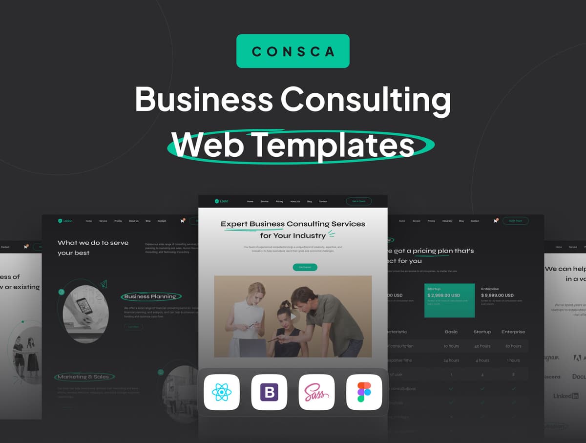 CONSCA - Business Consulting Web Templates
