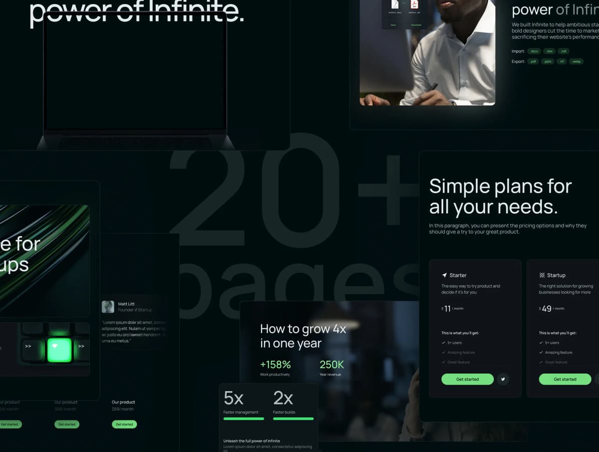 Infinite - Saas & Startup Premium