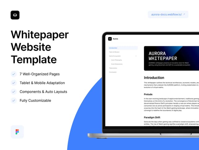Aurora Docs — Whitepaper Website