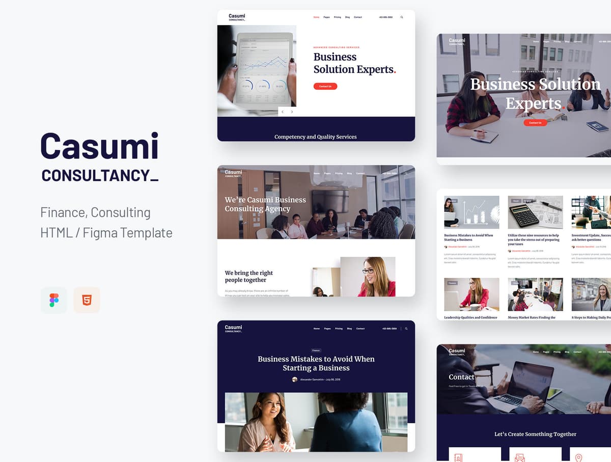 Casumi - Finance Consulting HTML