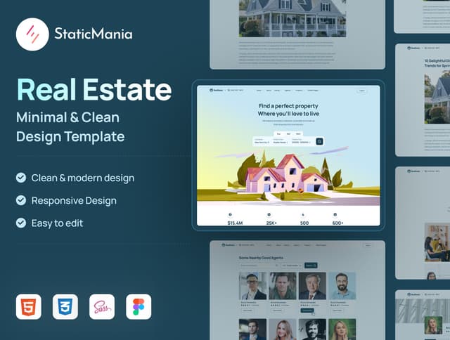 RealStatic - Real State Website