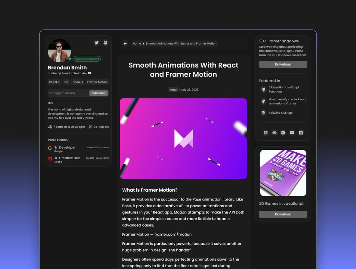 Minimal Blog