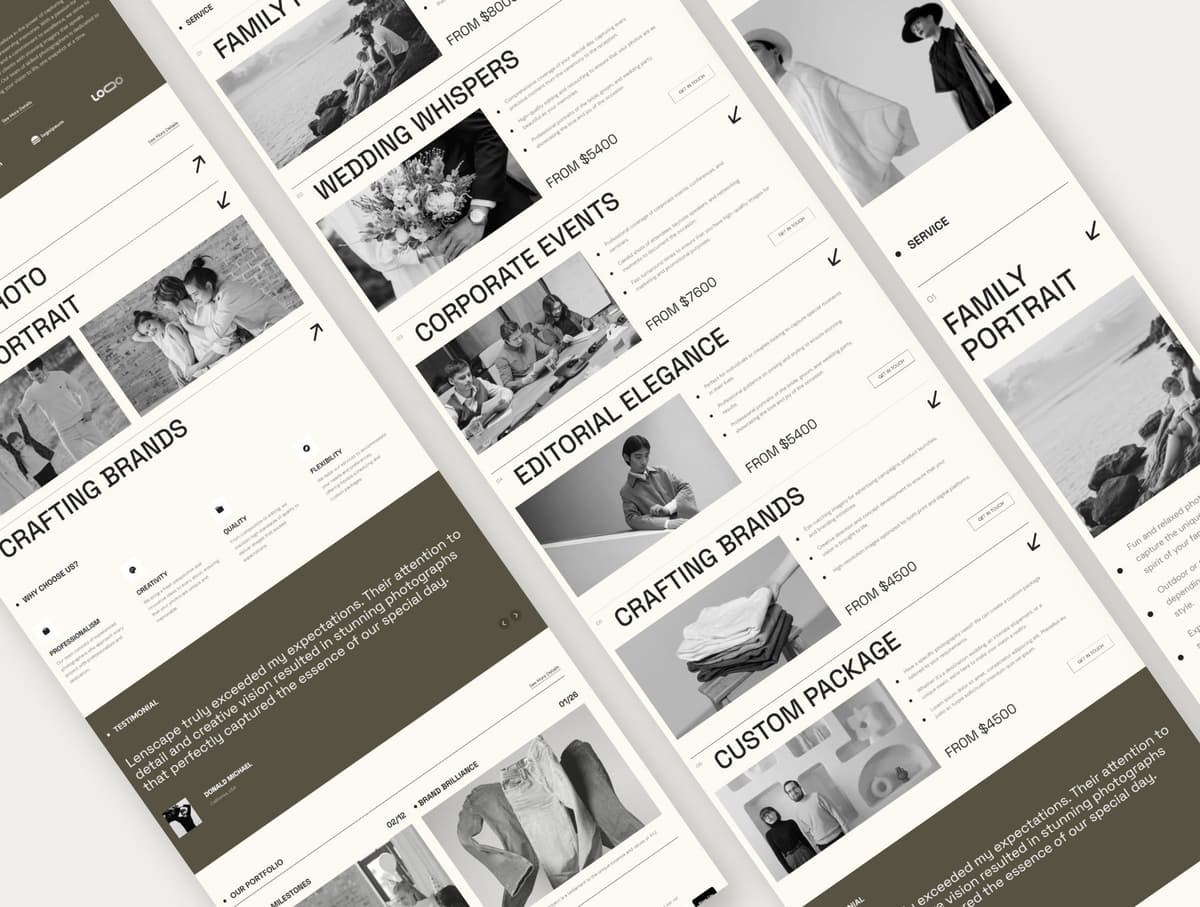 Lenscape - Photography Agency Website