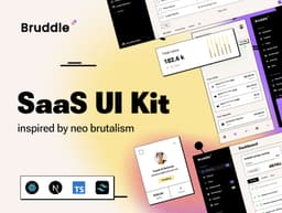 Bruddle - Neo brutalism coded UI Kit