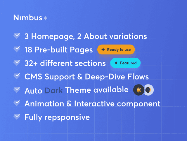 Nimbus - Multi-Layout AI SaaS