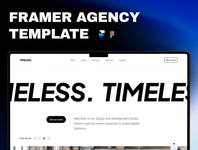 Timeless - Creative Framer Agency