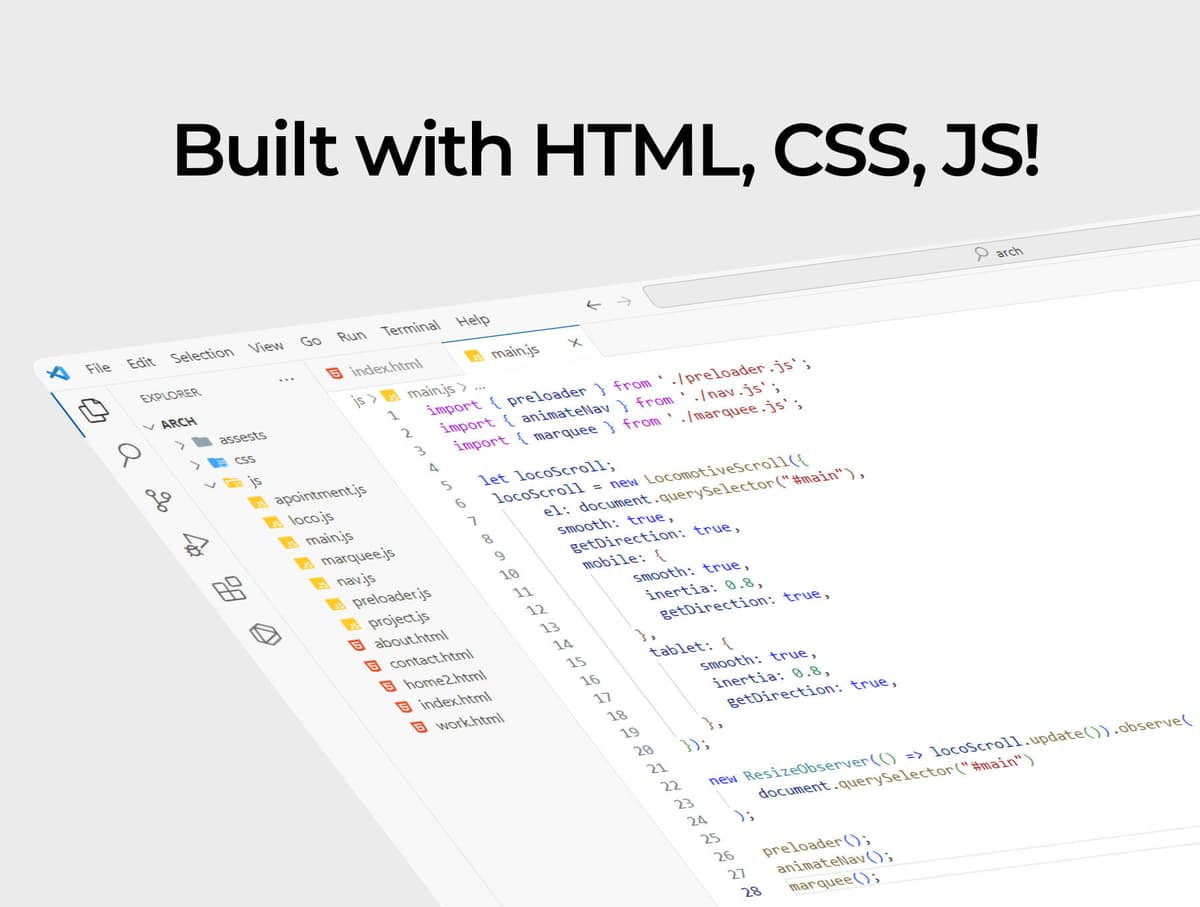 Arch | Coded Website