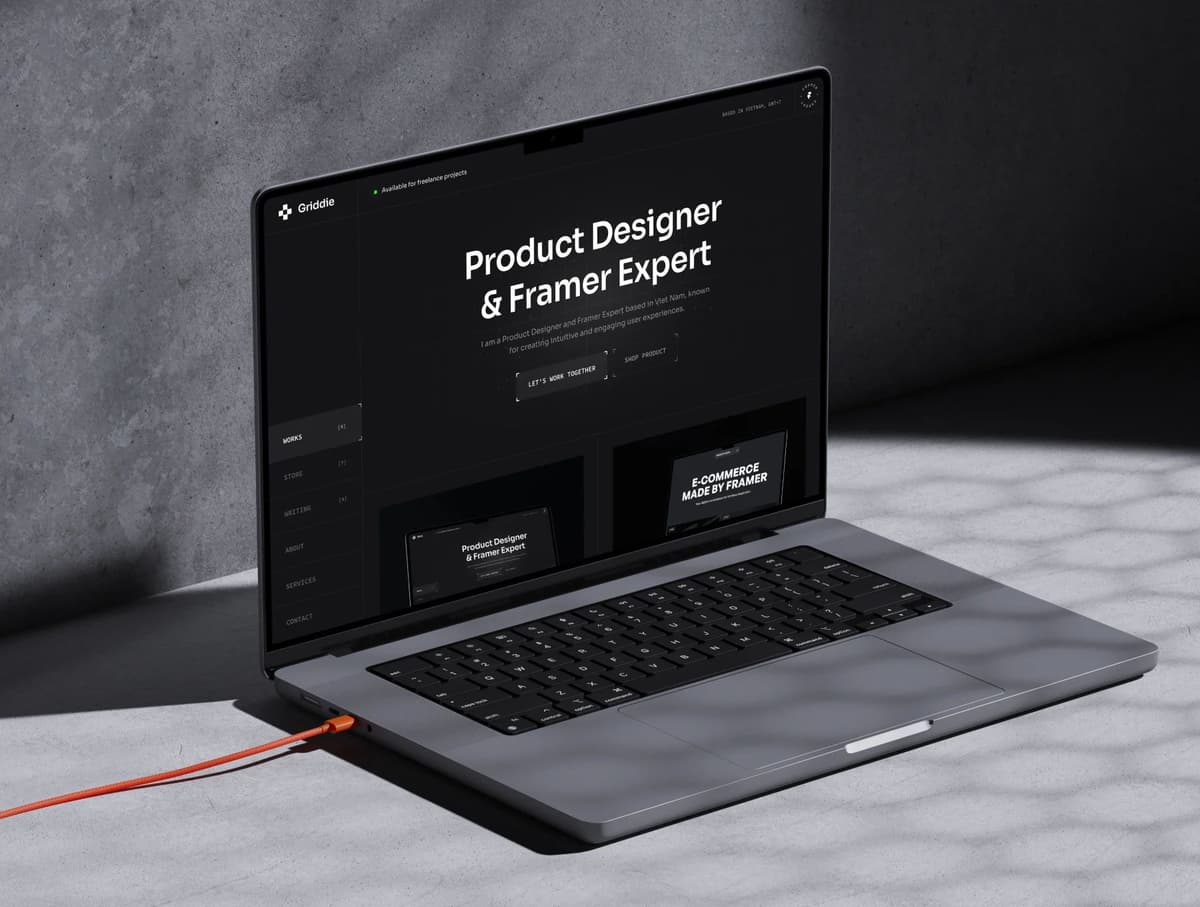 Griddie - Personal Site Framer template