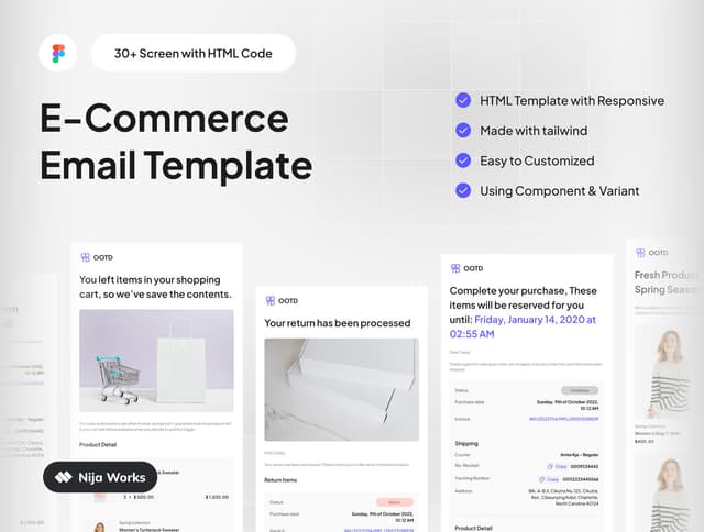 OOTD ~ E-Commerce Email Template Kit