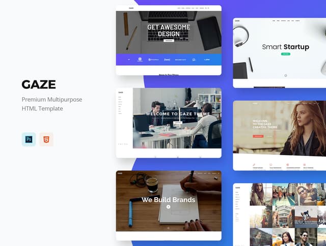 Gaze - Multi Concept HTML