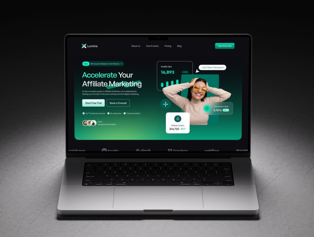 Lumina Framer template