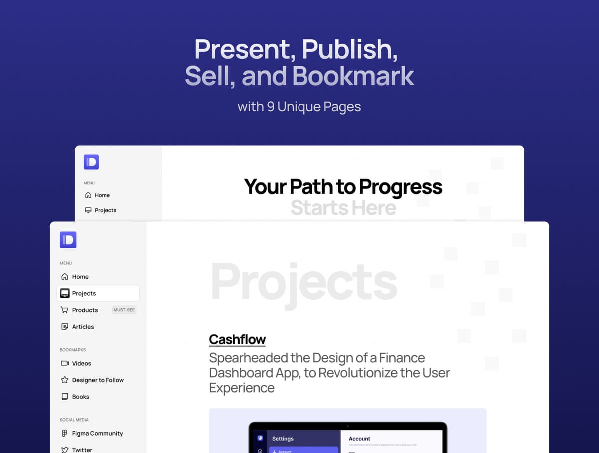 Dashbar - Framer Personal Site
