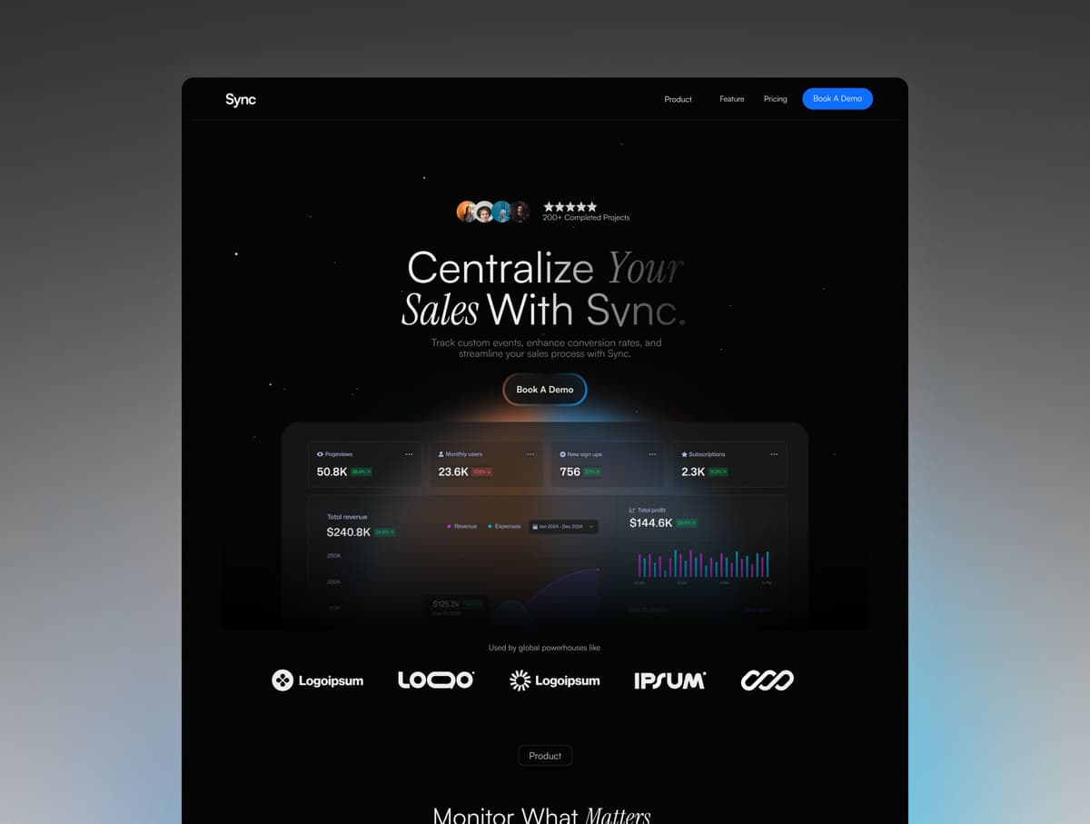 Sync - SaaS Landing Page