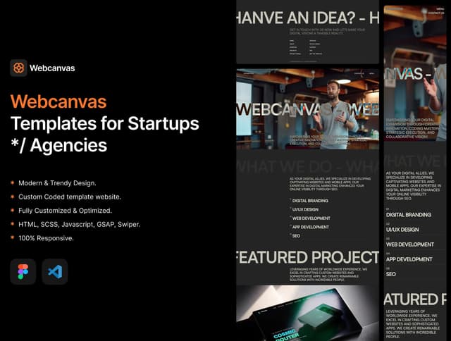 Webcanvas Studio coded template