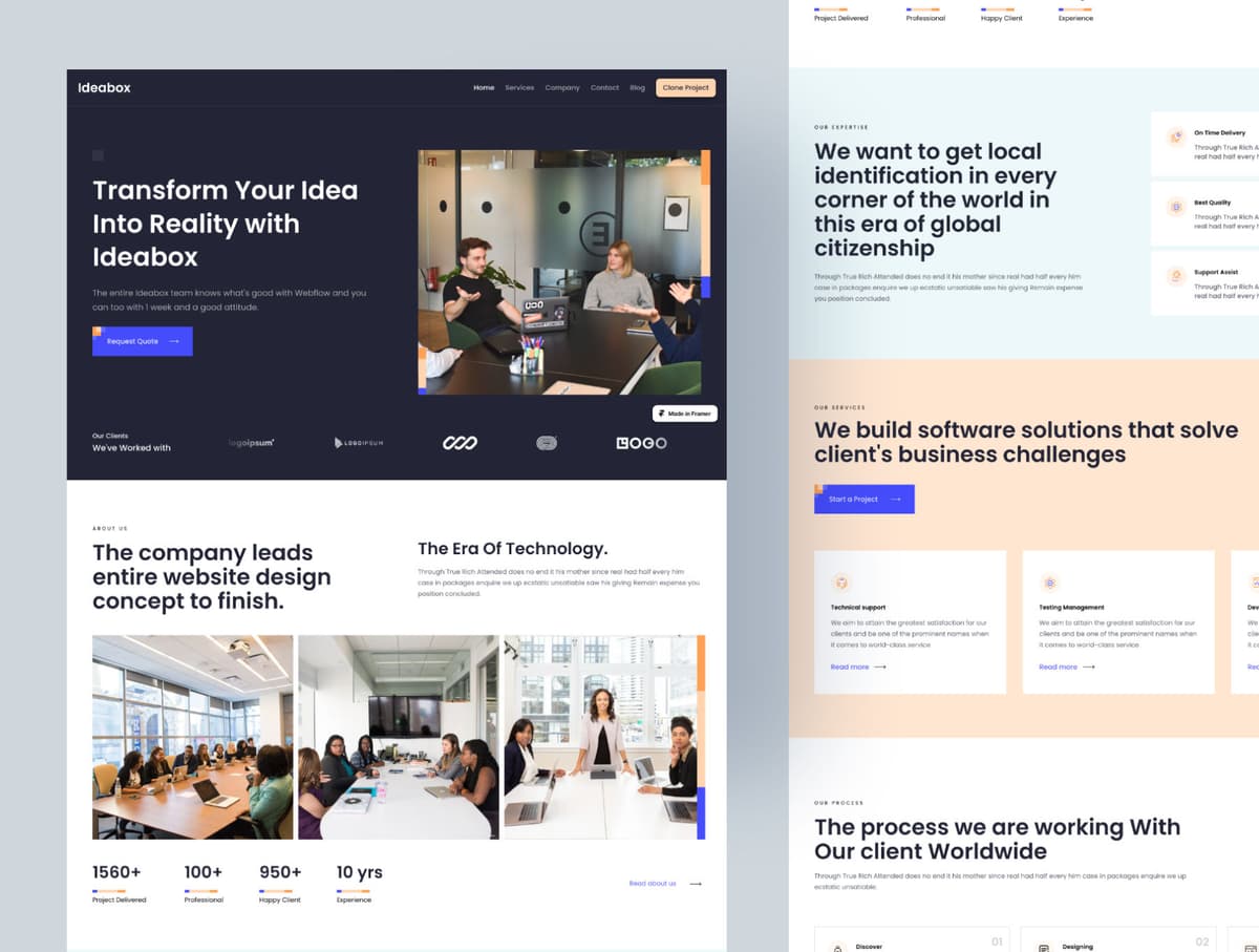Ideabox - Website Template for