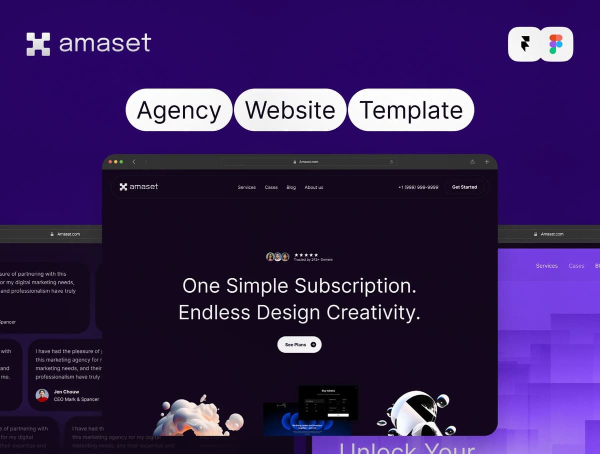 Amaset | Agency Website
