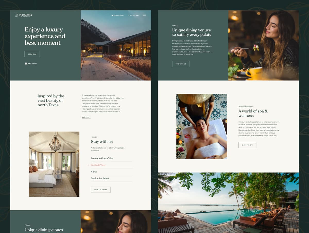 Villasiesta - Hotel & Resort Website