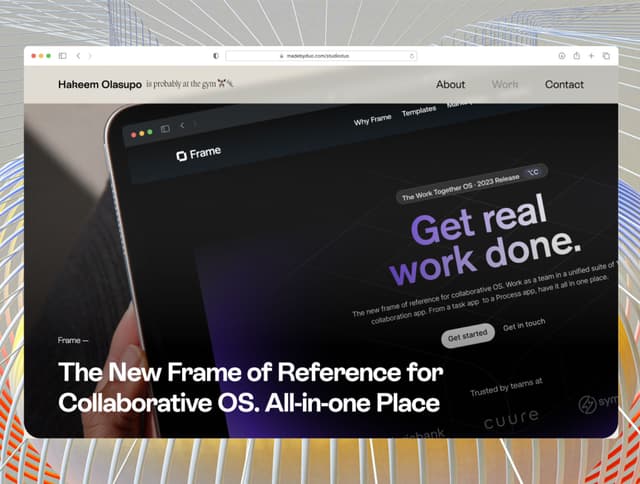 Monso - Framer Portfolio
