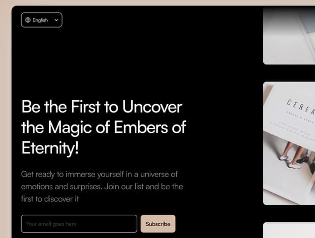 Eternity - Framer Waitlist