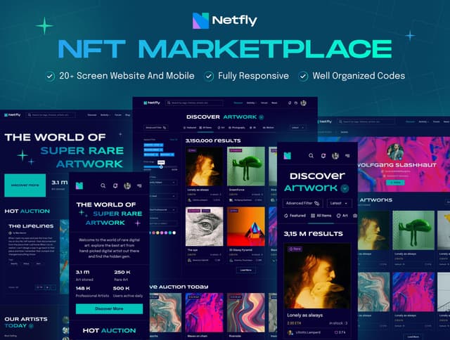 Netfly - NFT Marketplace Website