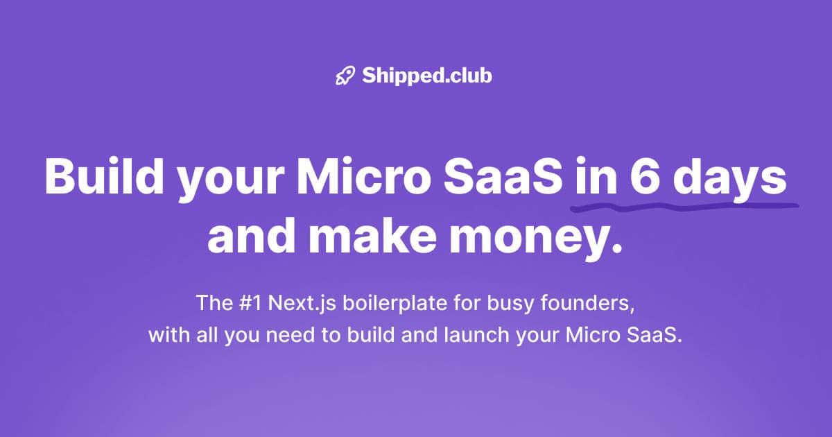 Shipped Boilerplate